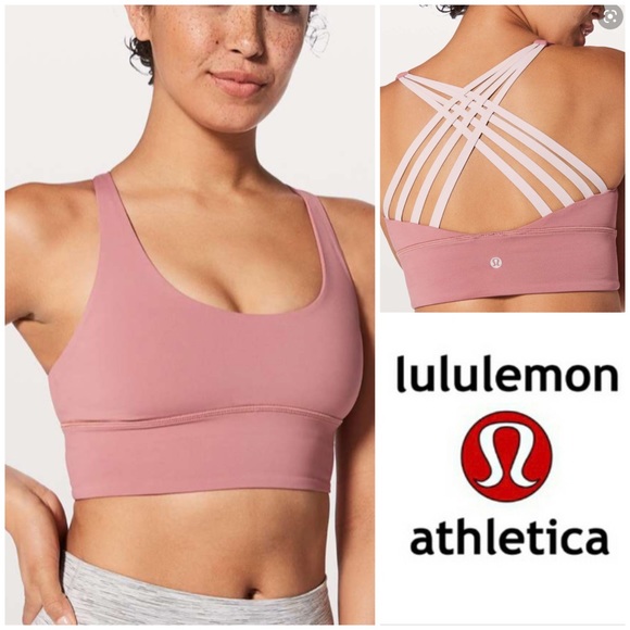 lululemon athletica Tops - Lululemon sports Bra  Free to Be Moved Pink Dusty Rose Sports Bra Straps Sz 12